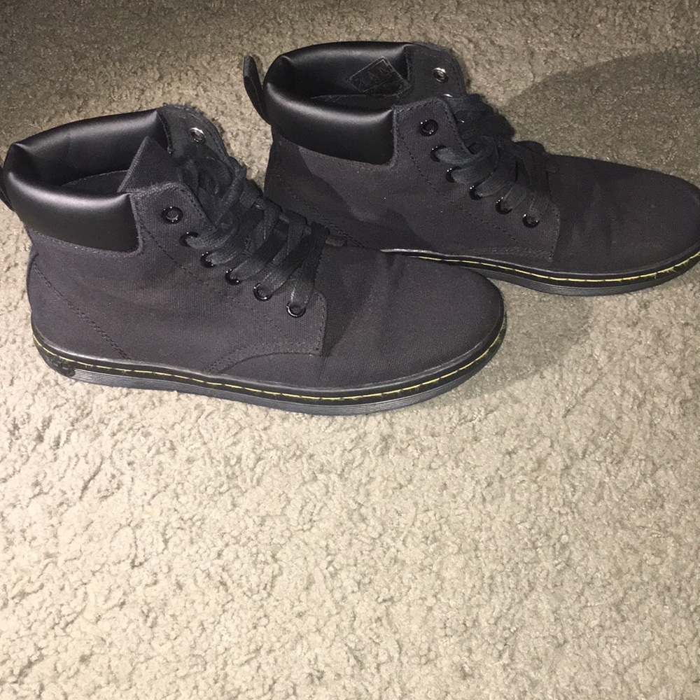 Doc Martens maelly canvas leather boots